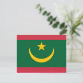 Mauritaanse vlag, vlag van Mauritanië Briefkaart (Staand voorkant)