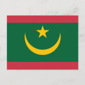 Mauritaanse vlag, vlag van Mauritanië Briefkaart (Voorkant)