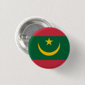 Mauritaanse vlag, vlag van Mauritanië Ronde Button 3,2 Cm (Voorkant /achterkant)