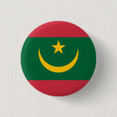 Mauritaanse vlag, vlag van Mauritanië Ronde Button 3,2 Cm (Voorkant)