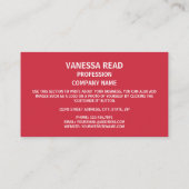 Mauritaanse vlag, vlag van Mauritanië Visitekaartje (Achterkant)