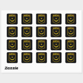 Mauritania Emblem Vierkante Sticker (Vel)