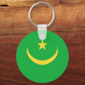 Mauritania Fisheye Flag Sleutelhanger (Voorkant)