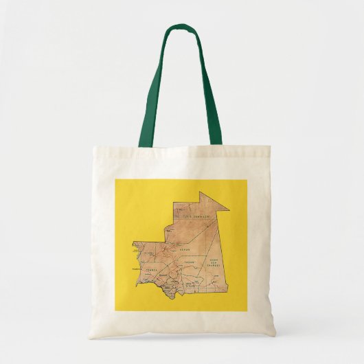 Mauritania Map Bag Tote Bag (Voorkant)
