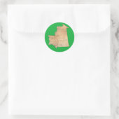 Mauritania Map Sticker (Tas)