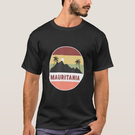 Mauritanië - berg en palmen t-shirt (Voorkant)
