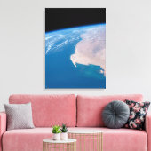 Mauritanië en de Westerne Sahara voor de kust van Canvas Afdruk (Insitu (Woonkamer))