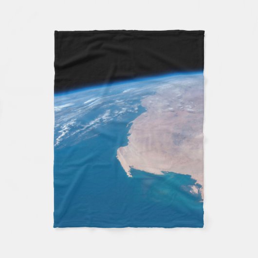 Mauritanië en de Westerne Sahara voor de kust van  Fleece Deken (Voorkant)