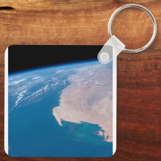 Mauritanië en de Westerne Sahara voor de kust van  Sleutelhanger (Achterkant)