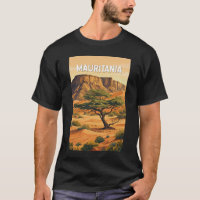 Mauritanië Illustratie Reis Kunst Vintage
