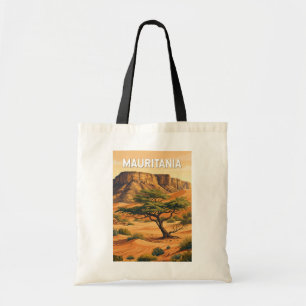 Mauritanië Illustratie Reis Kunst Vintage Tote Bag