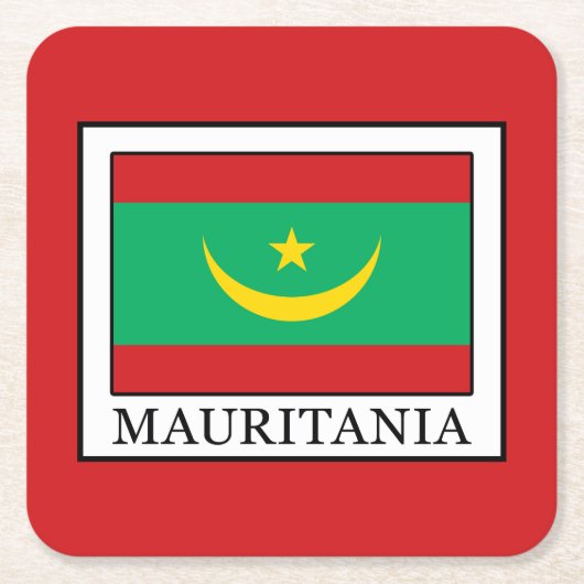 Mauritanië Kartonnen Onderzetters (Voorkant)