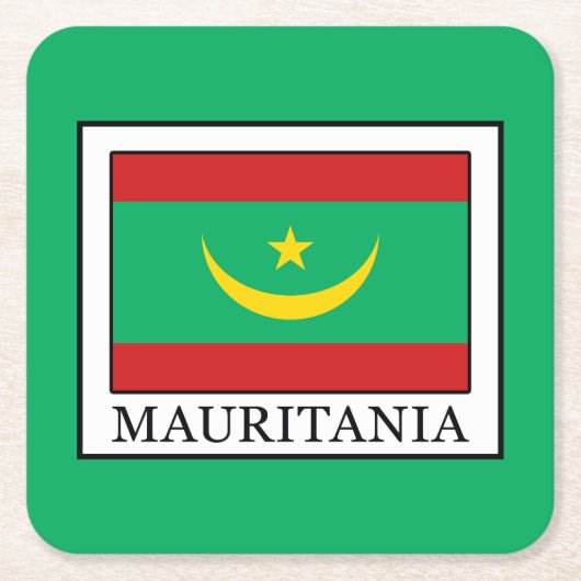 Mauritanië Kartonnen Onderzetters (Voorkant)