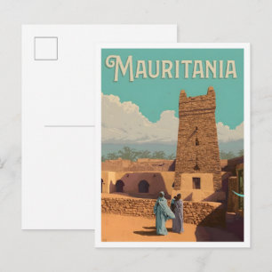 Mauritanië Reisreclame Oud  Briefkaart