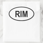 Mauritanië "RIM" Ovale Sticker (Tas)