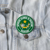 Mauritanië Round Emblem Ronde Button 7,6 Cm (In situ)