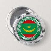Mauritanië Round Emblem Ronde Button 7,6 Cm (Voorkant /achterkant)