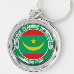 Mauritanië Round Emblem Sleutelhanger