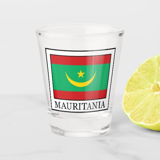 Mauritanië Shot Glas (Voorkant)