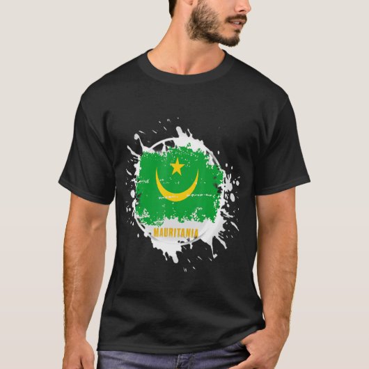 Mauritanië Splash T-shirt (Voorkant)