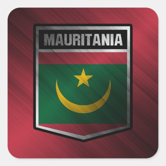 Mauritanië Vierkante Sticker (Voorkant)