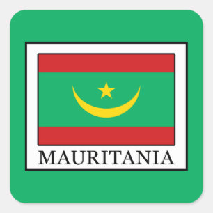 Mauritanië Vierkante Sticker