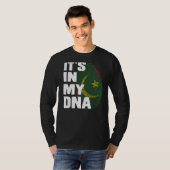 Mauritanië vlag Het zit in mijn DNA Mauritaanse vi T-shirt (Voorkant volledig)