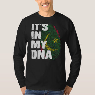 Mauritanië vlag Het zit in mijn DNA Mauritaanse vi T-shirt