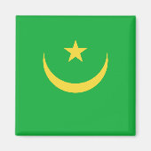 Mauritanië vlag Magnet (Voorkant)