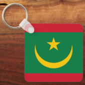 Mauritanië Vlag Sleutelhanger (Voorkant)