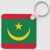 Mauritanië Vlag Sleutelhanger (Achterkant)