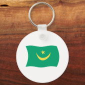 Mauritanië Vlag Sleutelhanger (Voorkant)