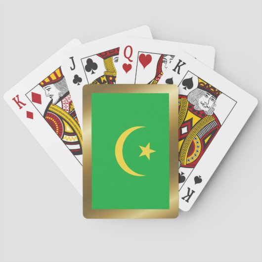 Mauritanië Vlag Speelkaarten (Achterkant)