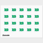 Mauritanië Vlag Sticker (Vel)