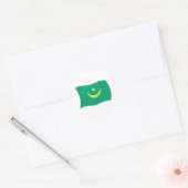 Mauritanië Vlag Sticker (Envelop)