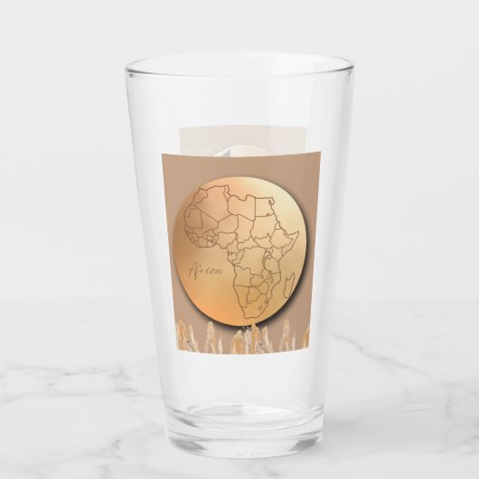 Mauritanië x Afrika | 2 Siden Glas (Achterkant)