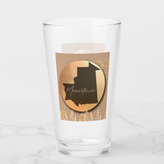 Mauritanië x Afrika | 2 Siden Glas (Voorkant)