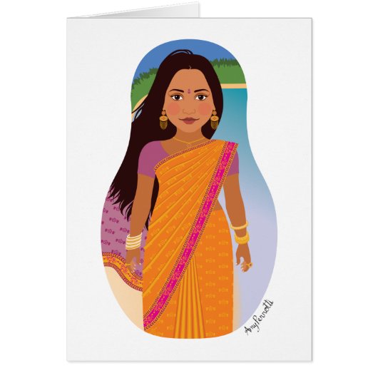 Mauritiaanse, Indiase Matryoshka Kaart (Voorkant)