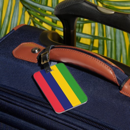 Mauritiaanse vlag bagagelabel (Voorkant Insitu 1)
