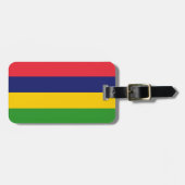 Mauritiaanse vlag bagagelabel (Voorkant horizontaal)