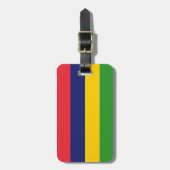 Mauritiaanse vlag bagagelabel (Voorkant verticaal)