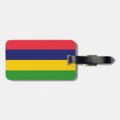Mauritiaanse vlag bagagelabel (Achterkant horizontaal)