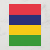 Mauritiaanse vlag briefkaart (Voorkant)