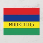 Mauritiaanse vlag briefkaart (Voorkant)