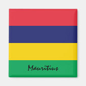 Mauritiaanse vlag en Afrikaanse vakantie- en sport Magneet (Voorkant)