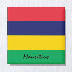 Mauritiaanse vlag en Afrikaanse vakantie- en sport Magneet