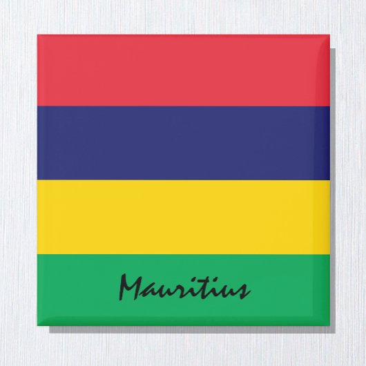 Mauritiaanse vlag en Afrikaanse vakantie- en sport Magneet