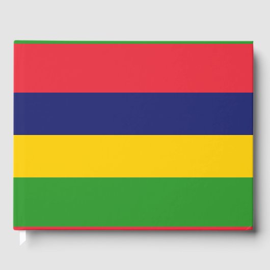 Mauritiaanse vlag gastenboek (Voorkant)