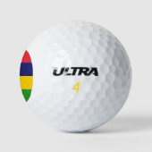 Mauritiaanse vlag golfballen (Logo)