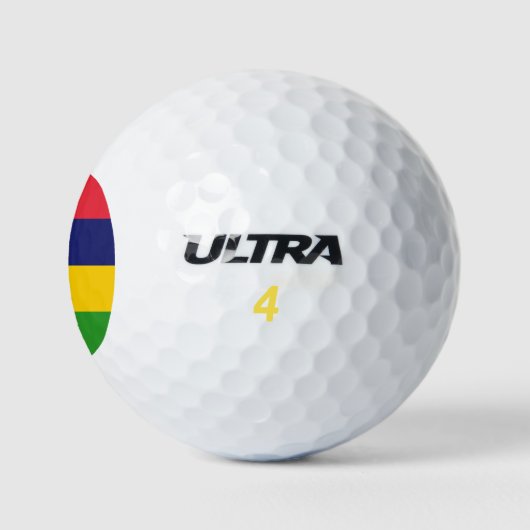 Mauritiaanse vlag golfballen (Logo)